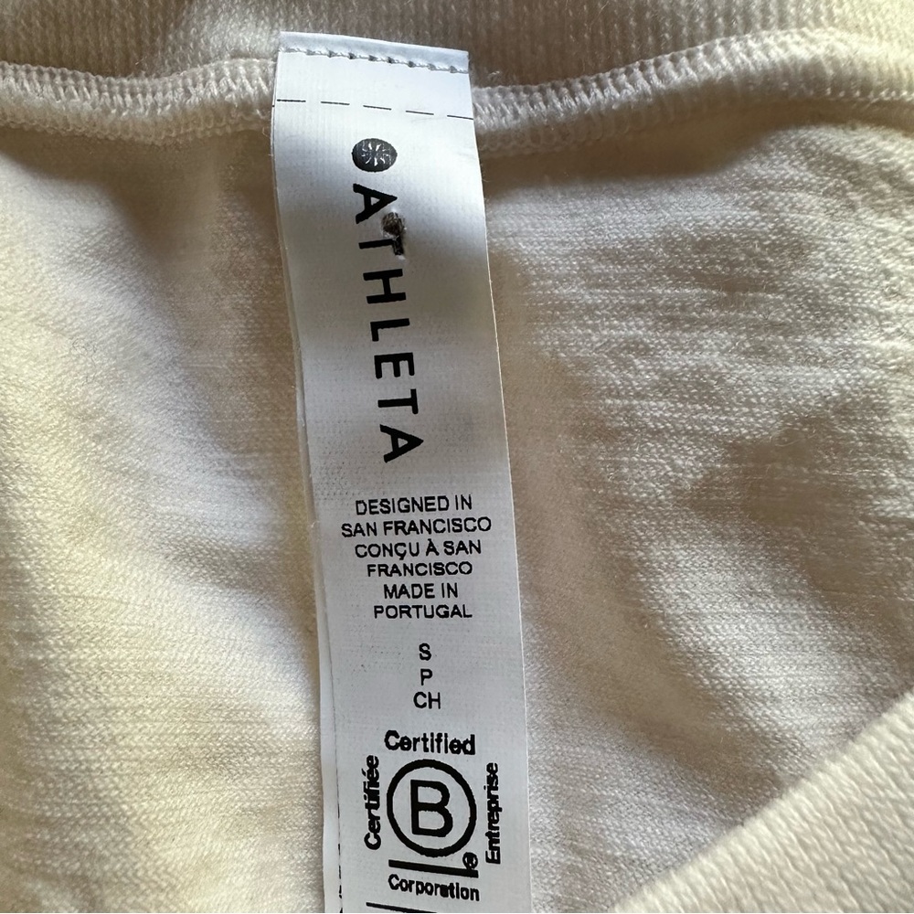 Athleta Ascent Seamless‎ Tank Off White NWT Size Small - Picture 4 of 5